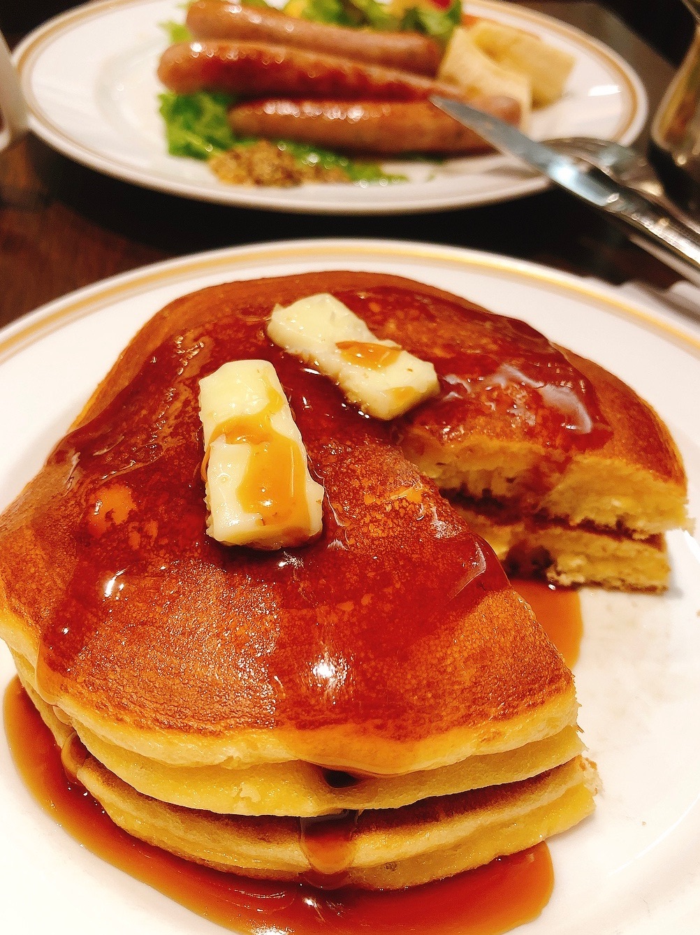 万惣仕込みのホットケーキを蒲田で さんたつ By 散歩の達人